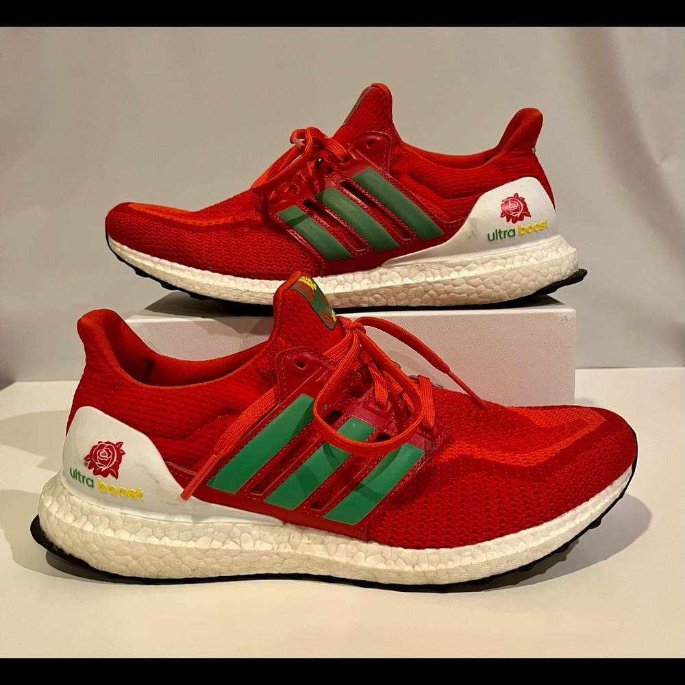 Adidas Ultra Boost 2.0 Red Energy 'Shenyang' Red/Green/White Mens Sz10
